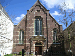 Gevel Evangelisch Lutherse Kerk Hooglandse Kerkgracht 26